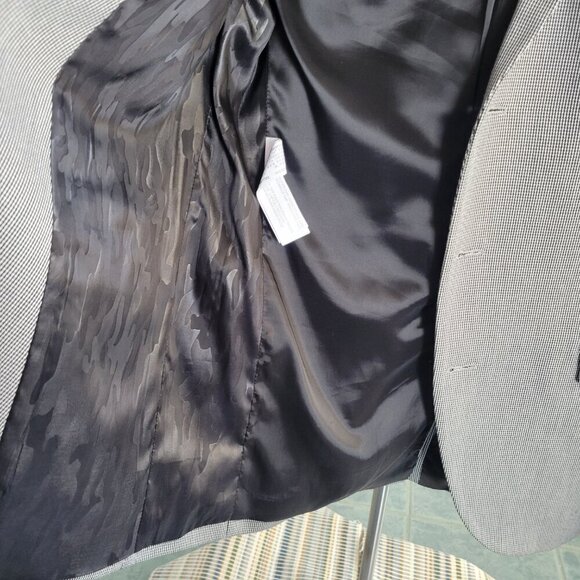 CLEARANCE - Zara Men’s Houndstooth Blazer Jacket Abstract Lining (Size: 38) - Picture 8 of 16